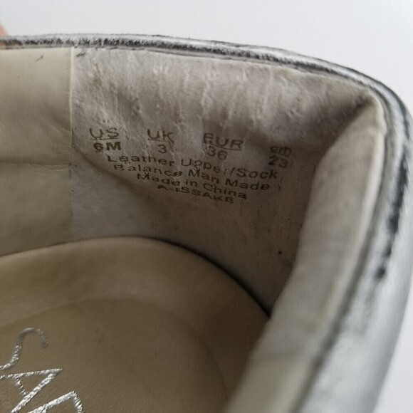 Sarto by Franco Sarto Issake Metallic Leather Platform Slip-On Sneakers 6 - Picture 9 of 9